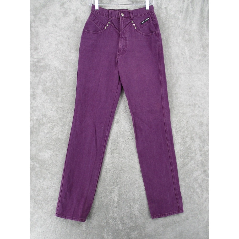 Vintage Rocky Mountain Jeans Womens Size 26 Western High Waist Denim Rodeo Zip